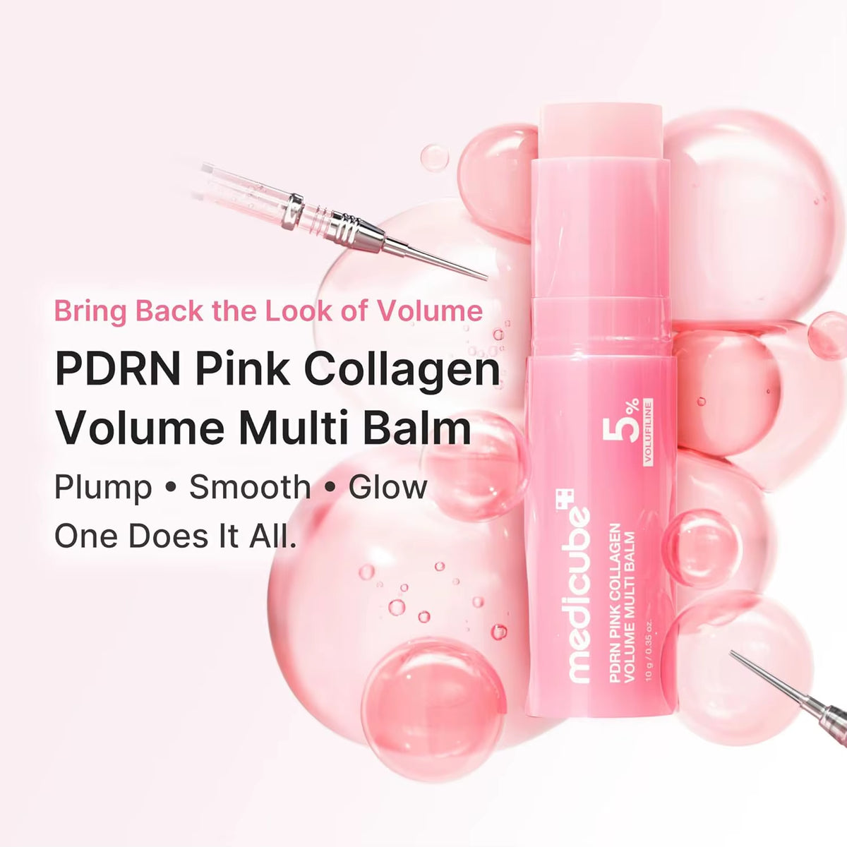 For PD RN Pink Collagen Volume Multi Balm Stick Volufiline PD RN NAD Plumping Radiance Anti-Wrinkle Whitening Sunscreen All