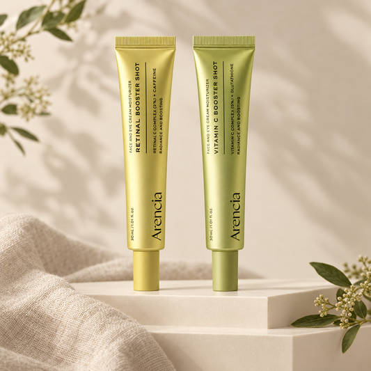 Arencia Vitamin C and Retinal creams Set concept