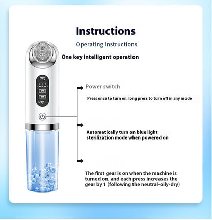 Electric Blackhead Removing Facial Pores Cleaner